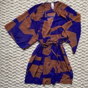 Amazing sheer printed coverup, sz S